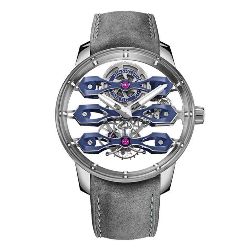 GIRARD-PERREGAUX TOURBILLON WITH THREE FLYING BRIDGES BUCHERER BLUE ジラール・ペルゴ トゥールビヨン スリー・フライング ブリッジ ブヘラ ブルー 99296-21-3128-5GX