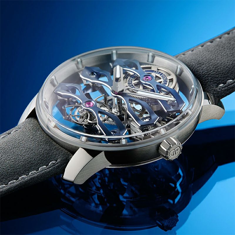 GIRARD-PERREGAUX TOURBILLON WITH THREE FLYING BRIDGES BUCHERER BLUE ジラール・ペルゴ トゥールビヨン スリー・フライング ブリッジ ブヘラ ブルー 99296-21-3128-5GX