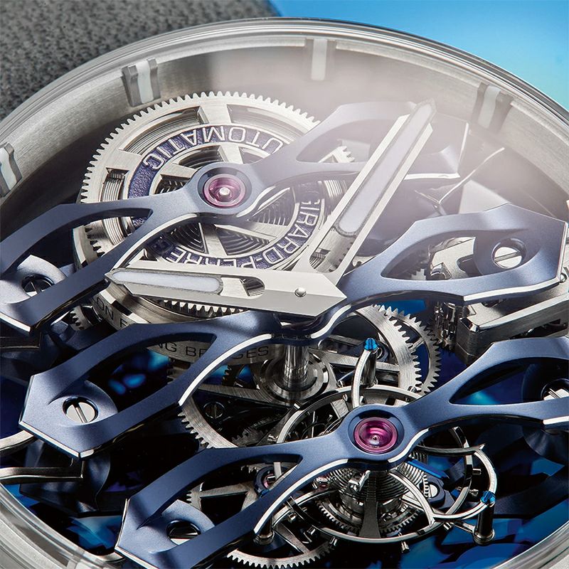 GIRARD-PERREGAUX TOURBILLON WITH THREE FLYING BRIDGES BUCHERER BLUE ジラール・ペルゴ トゥールビヨン スリー・フライング ブリッジ ブヘラ ブルー 99296-21-3128-5GX
