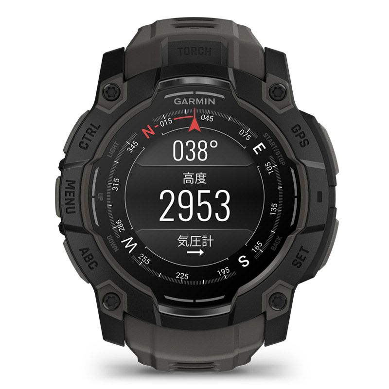 GARMIN Instinct 3 AMOLED 50mm Black / Charcoal ガーミン インスティンクト 3 アモレッド 50mm ブラック / チャコール 010-03020-30