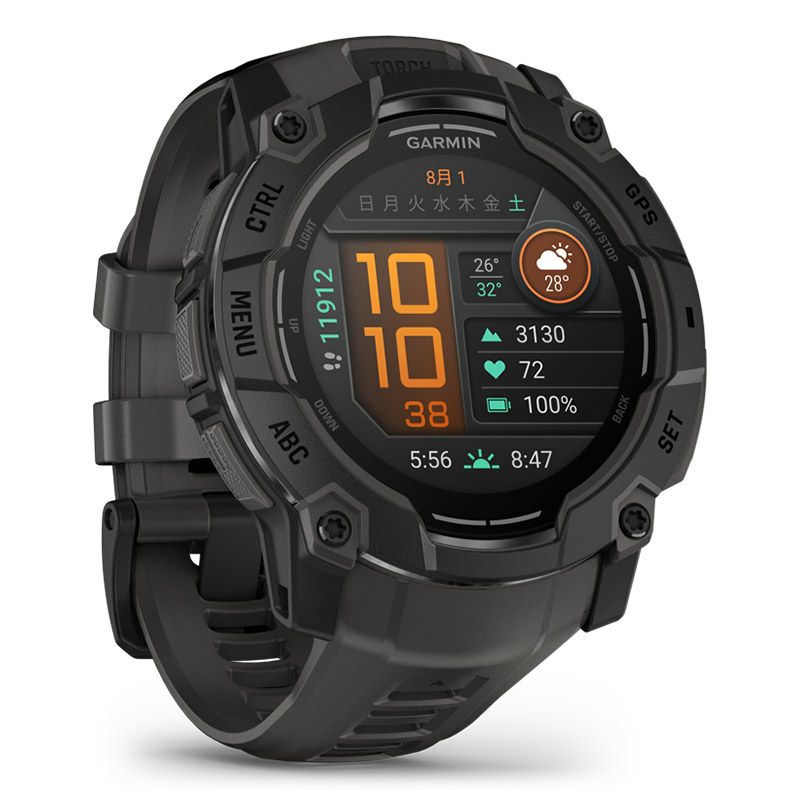 GARMIN Instinct 3 AMOLED 50mm Black / Charcoal ガーミン 