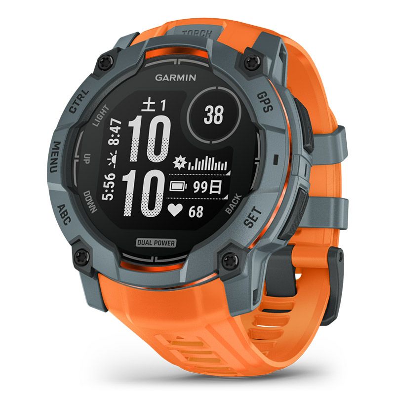 GARMIN Instinct 3 Dual Power 50mm Twilight / Solstice ガーミン インスティンクト 3 デュアルパワー 50mm トワイライト / ソルスティス 010-02935-31