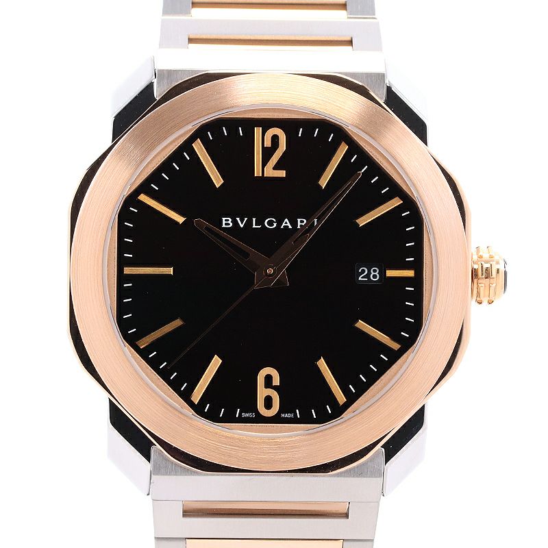 【中古】BVLGARI OCTO ROMA ブルガリ オクト ローマ 102854 (OC41BSPGD)