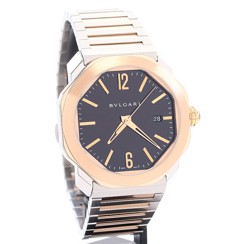 【中古】BVLGARI OCTO ROMA ブルガリ オクト ローマ 102854 (OC41BSPGD)