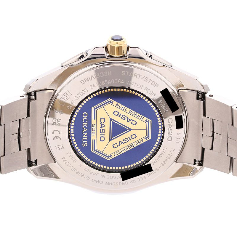 【中古】CASIO OCEANUS MANTA S7000 SERIES CASIO WATCH 50TH ANNIVERSARY EDITION カシオ オシアナス マンタ S7000シリーズ カシオウオッチ50周年記念モデル OCW-S7000SS-2AJR