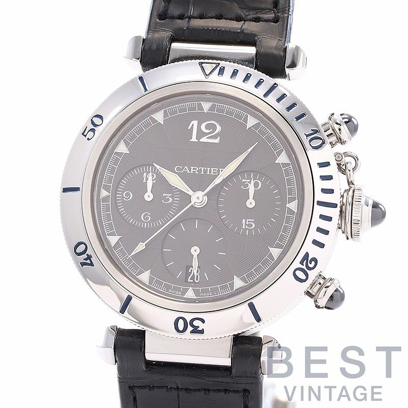 【中古】CARTIER PASHA DE CARTIER PLONGEUR CHRONOGRAPH N950 カルティエ パシャ ドゥ カルティエ プロンジャー クロノグラフ N950 38MM W3105155