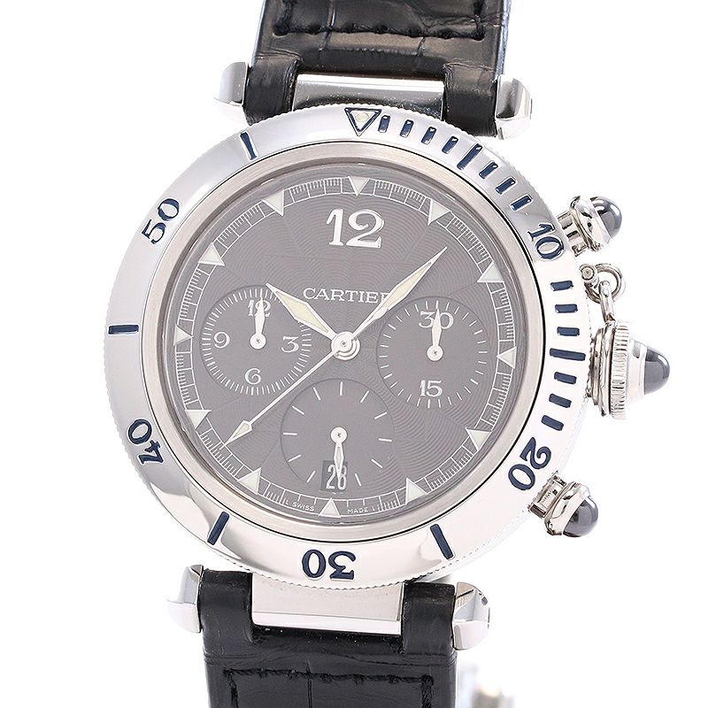 【中古】CARTIER PASHA DE CARTIER PLONGEUR CHRONOGRAPH N950 カルティエ パシャ ドゥ カルティエ プロンジャー クロノグラフ N950 38MM W3105155