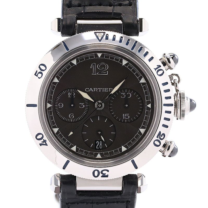 【中古】CARTIER PASHA DE CARTIER PLONGEUR CHRONOGRAPH N950 カルティエ パシャ ドゥ カルティエ プロンジャー クロノグラフ N950 38MM W3105155