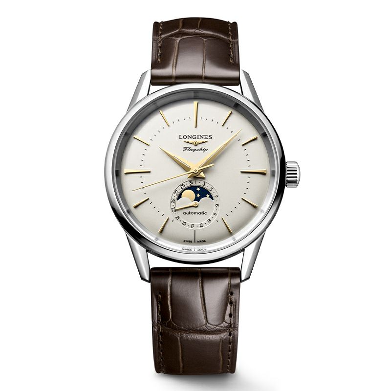 LONGINES FLAGSHIP HERITAGE MOONPHASE ロンジン フラッグシップ?ヘリテージ ムーンフェイズ L4.815.4.78.2