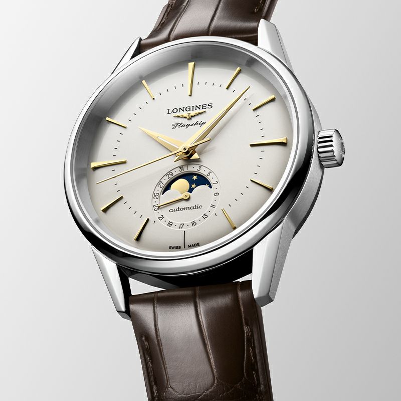 LONGINES FLAGSHIP HERITAGE MOONPHASE ロンジン フラッグシップ?ヘリテージ ムーンフェイズ L4.815.4.78.2