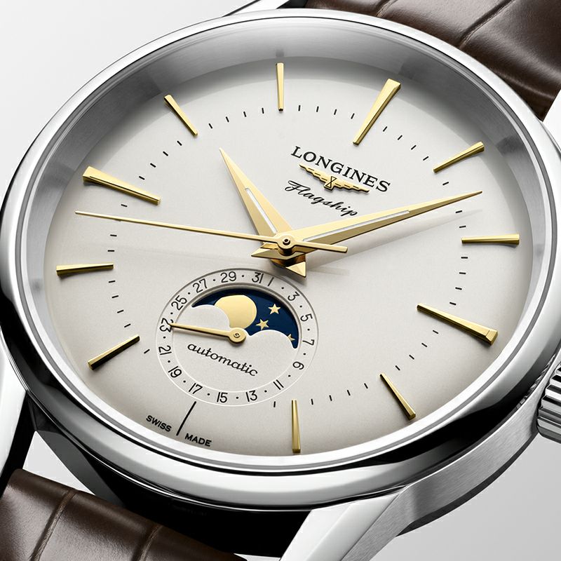 LONGINES FLAGSHIP HERITAGE MOONPHASE ロンジン フラッグシップ?ヘリテージ ムーンフェイズ L4.815.4.78.2