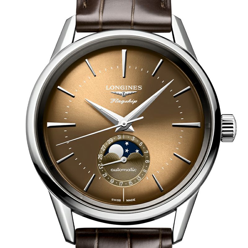 LONGINES FLAGSHIP HERITAGE MOONPHASE ロンジン フラッグシップ?ヘリテージ ムーンフェイズ L4.815.4.62.2