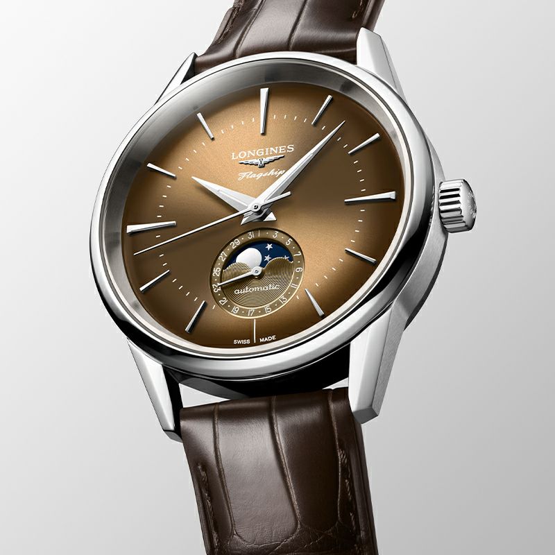 LONGINES FLAGSHIP HERITAGE MOONPHASE ロンジン フラッグシップ?ヘリテージ ムーンフェイズ L4.815.4.62.2