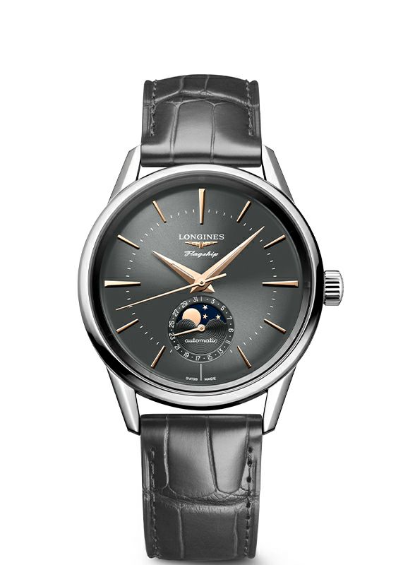 LONGINES FLAGSHIP HERITAGE MOONPHASE ロンジン フラッグシップ?ヘリテージ ムーンフェイズ L4.815.4.52.2