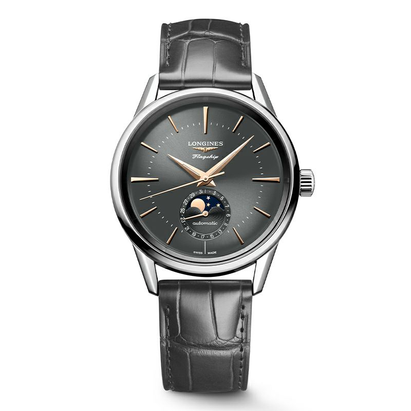LONGINES FLAGSHIP HERITAGE MOONPHASE ロンジン フラッグシップ?ヘリテージ ムーンフェイズ L4.815.4.52.2