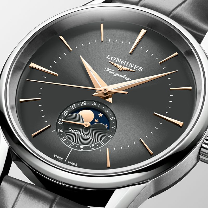 LONGINES FLAGSHIP HERITAGE MOONPHASE ロンジン フラッグシップ?ヘリテージ ムーンフェイズ L4.815.4.52.2