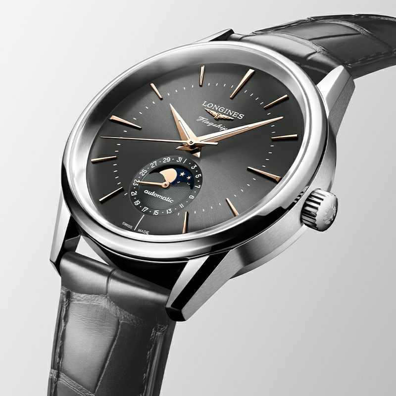LONGINES FLAGSHIP HERITAGE MOONPHASE ロンジン フラッグシップ?ヘリテージ ムーンフェイズ L4.815.4.52.2