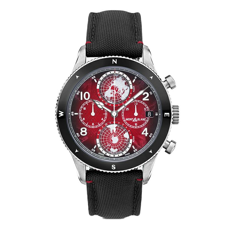 MONTBLANC 1858 GEOSPHERE CHRONOGRAPH 0 OXYGEN  LIMITED EDITION - 290 モンブラン 1858 ジオスフェール クロノグラフ ゼロ オキシジェン リミテッドエディション - 290 MB132303