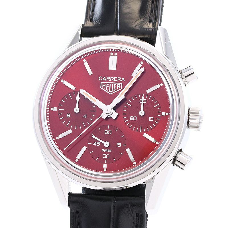 【中古】TAG HEUER CARRERA CALIBRE HEUER 02 RED DIAL LIMITED EDITION タグ・ホイヤー カレラ キャリバー ホイヤー02 レッドダイヤル リミテッドエディション CBK221G.FC6479