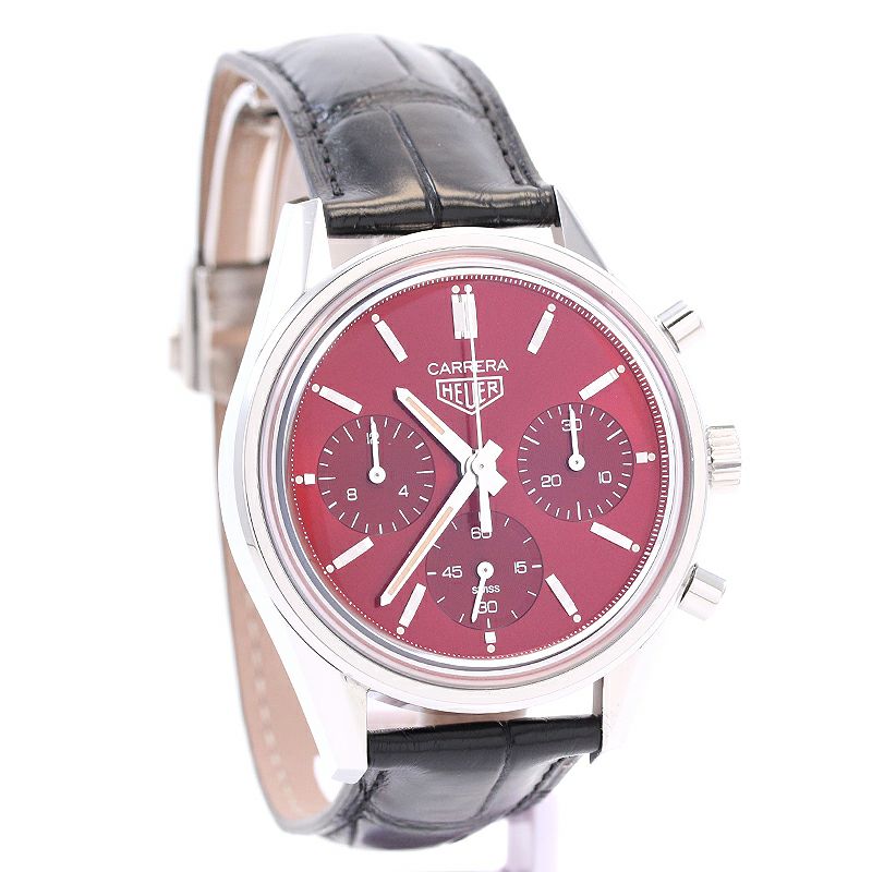 【中古】TAG HEUER CARRERA CALIBRE HEUER 02 RED DIAL LIMITED EDITION タグ・ホイヤー カレラ キャリバー ホイヤー02 レッドダイヤル リミテッドエディション CBK221G.FC6479