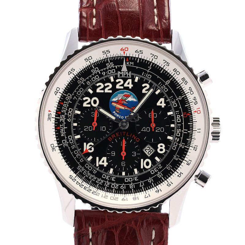 【中古】BREITLING NAVITIMER COSMONAUTE FLYBACK PORCO ROSSO ブライトリング ナビタイマー コスモノート フライバック ポルコロッソ A2232208/B612/547P