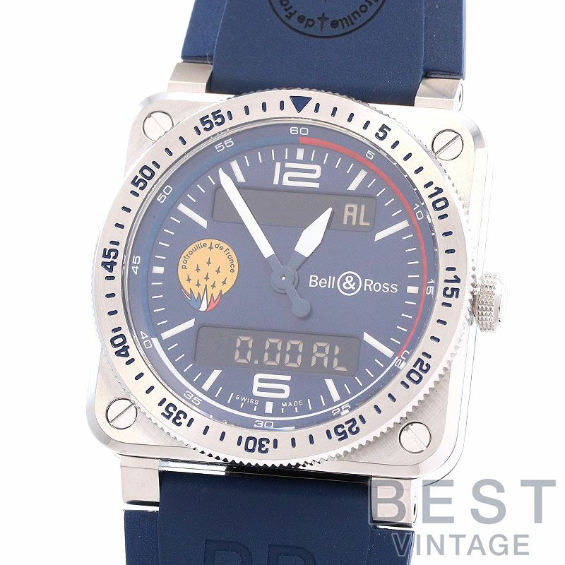 【中古】BELL & ROSS BR-03 TYPE A PATROUILLE DE FRANCE ベル＆ロス BR03 タイプA パトルイユ・ド・フランス BR03AD-BBR-ST/SRB