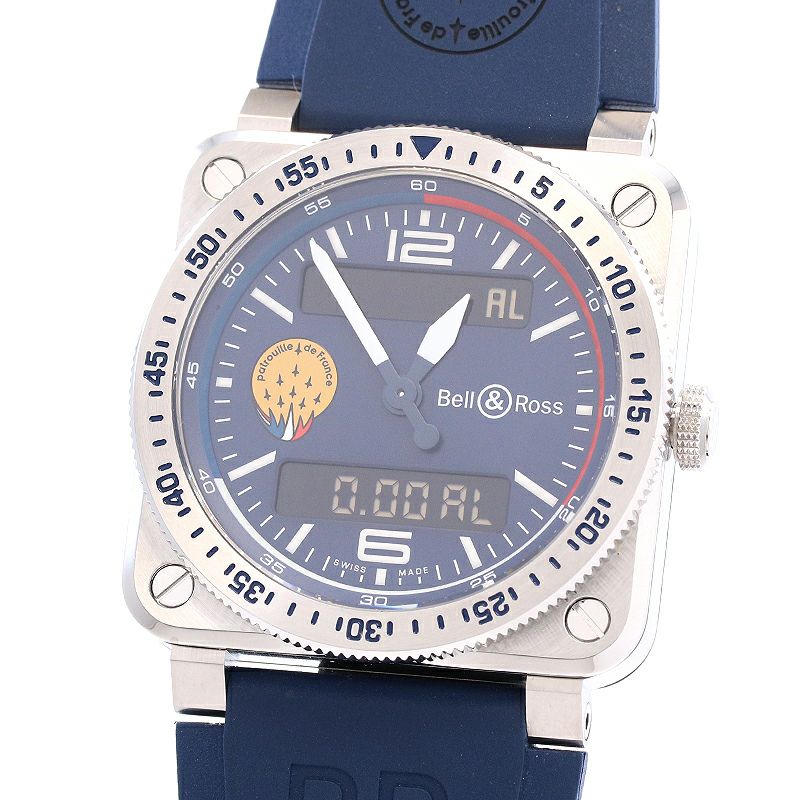 【中古】BELL & ROSS BR-03 TYPE A PATROUILLE DE FRANCE ベル＆ロス BR03 タイプA パトルイユ・ド・フランス BR03AD-BBR-ST/SRB