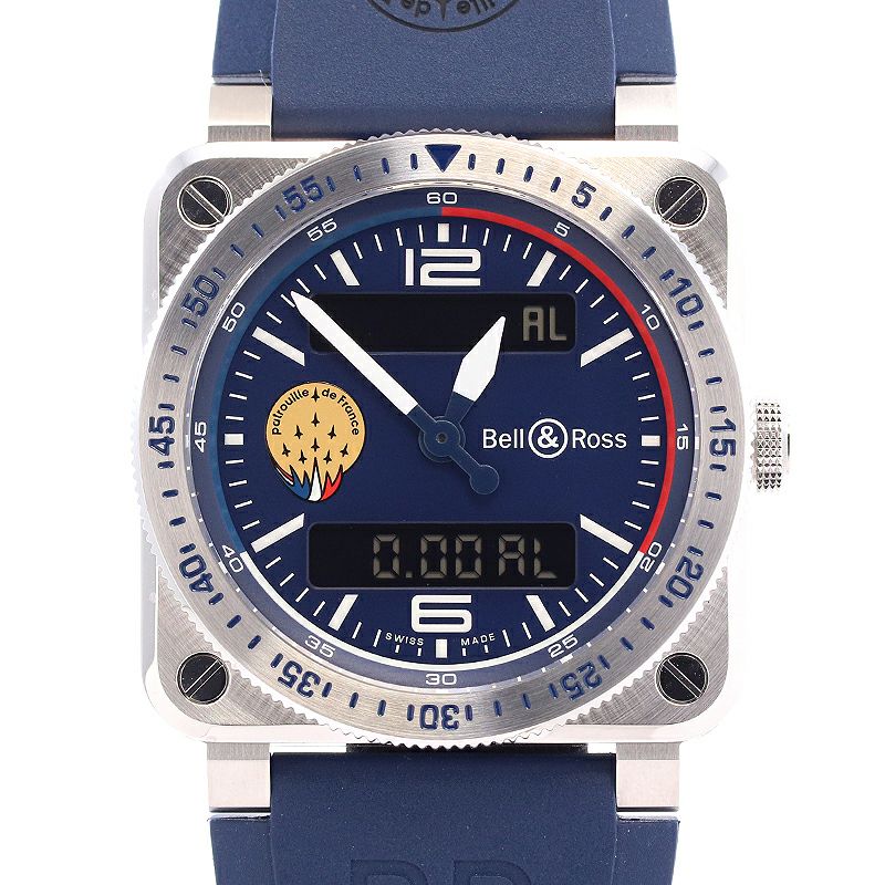 【中古】BELL & ROSS BR-03 TYPE A PATROUILLE DE FRANCE ベル＆ロス BR03 タイプA パトルイユ・ド・フランス BR03AD-BBR-ST/SRB