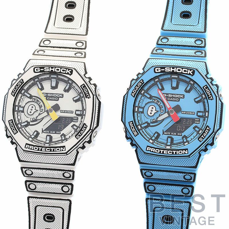 【中古】CASIO G-SHOCK MANGA THEME カシオ Gショック マンガ テーマ シリーズ GA-2100MNG-2AJR/GA-2100MNG-7AJR