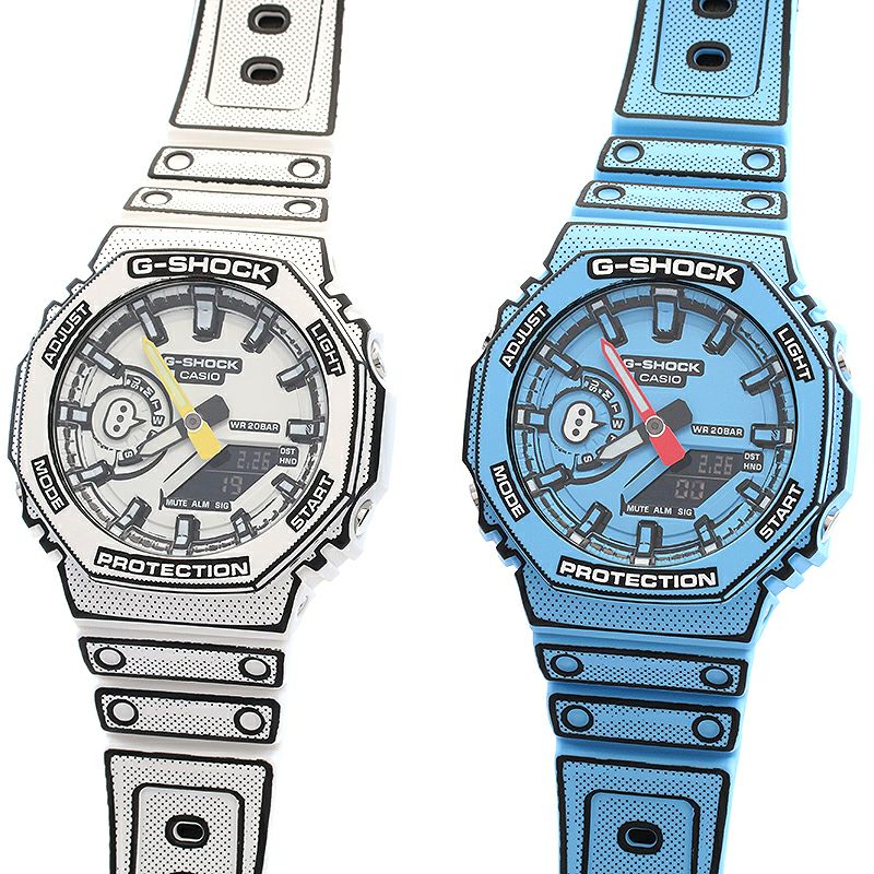 【中古】CASIO G-SHOCK MANGA THEME カシオ Gショック マンガ テーマ シリーズ GA-2100MNG-2AJR/GA-2100MNG-7AJR