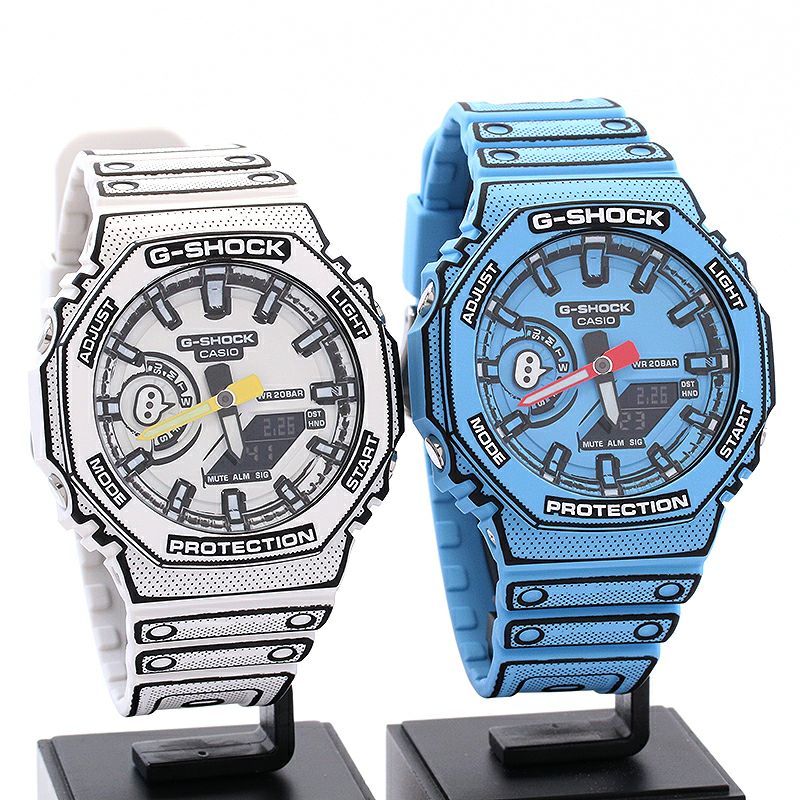 【中古】CASIO G-SHOCK MANGA THEME カシオ Gショック マンガ テーマ シリーズ GA-2100MNG-2AJR/GA-2100MNG-7AJR