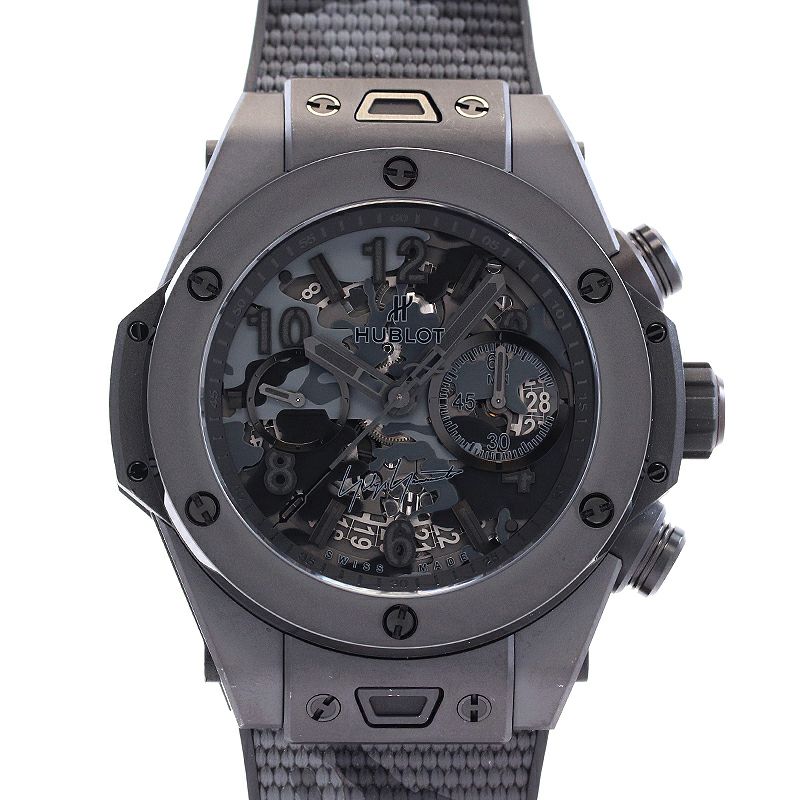 【中古】HUBLOT <br>BIG BANG ALL BLACK CAMO YOJI YAMAMOTO LIMITED EDITION <br>ウブロ <br>ビッグバン オールブラック カモ ヨウジヤマモト <br>411.CI.0110.RX.YOY20