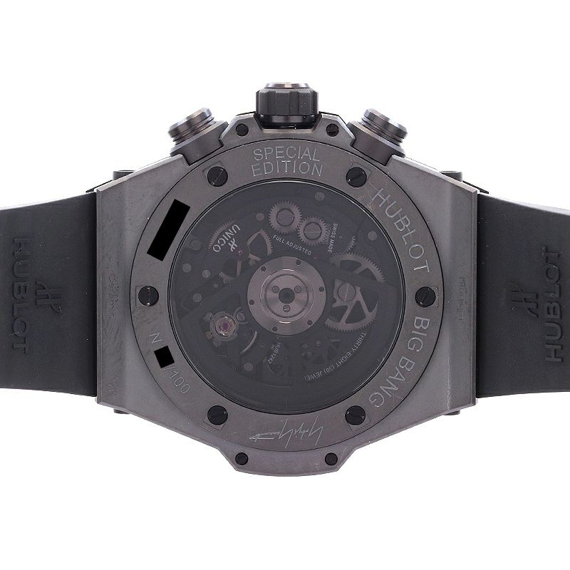 【中古】HUBLOT <br>BIG BANG ALL BLACK CAMO YOJI YAMAMOTO LIMITED EDITION <br>ウブロ <br>ビッグバン オールブラック カモ ヨウジヤマモト <br>411.CI.0110.RX.YOY20