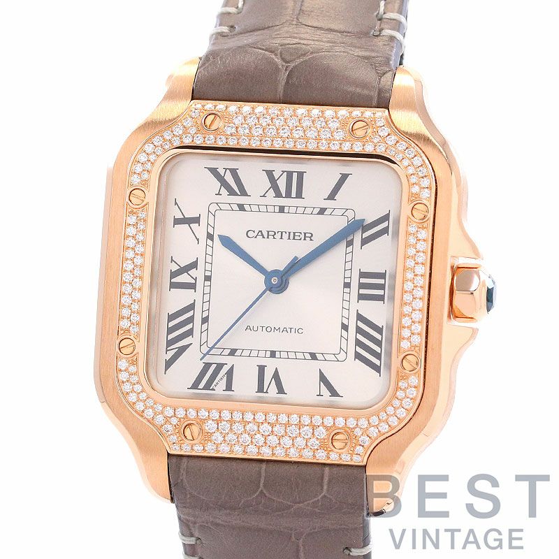 【中古】CARTIER SANTOS DE CARTIER MEDIUM MODEL カルティエ サントス ドゥ カルティエ MM WJSA0012
