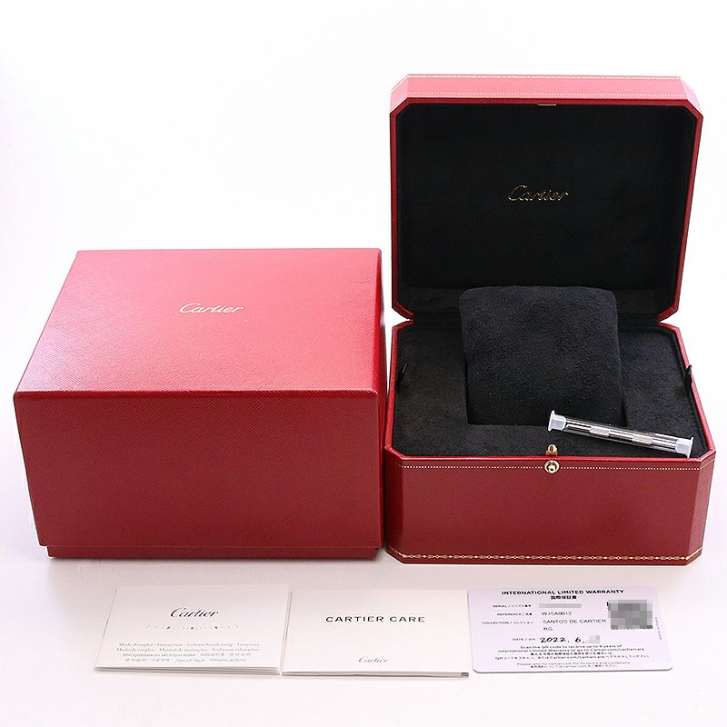 【中古】CARTIER SANTOS DE CARTIER MEDIUM MODEL カルティエ サントス ドゥ カルティエ MM WJSA0012