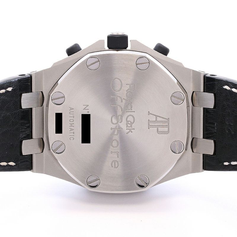 純正品】オーデマピゲ AP アリゲーターストラップ ブラック オフショア  