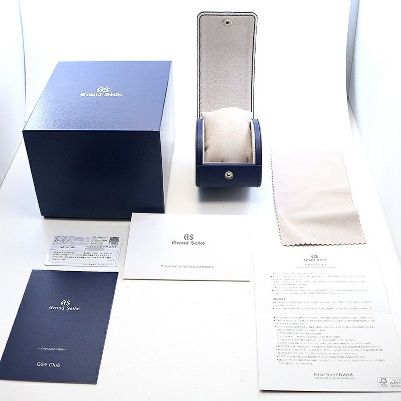 【中古】GRAND SEIKO EVOLUTION 9 COLLECTION SPRING DRIVE 5 DAYS LAKE SUWA グランドセイコー エボリューション9コレクション スプリングドライブ 5デイズ 諏訪湖 SLGA021(9RA2-0AB0)
