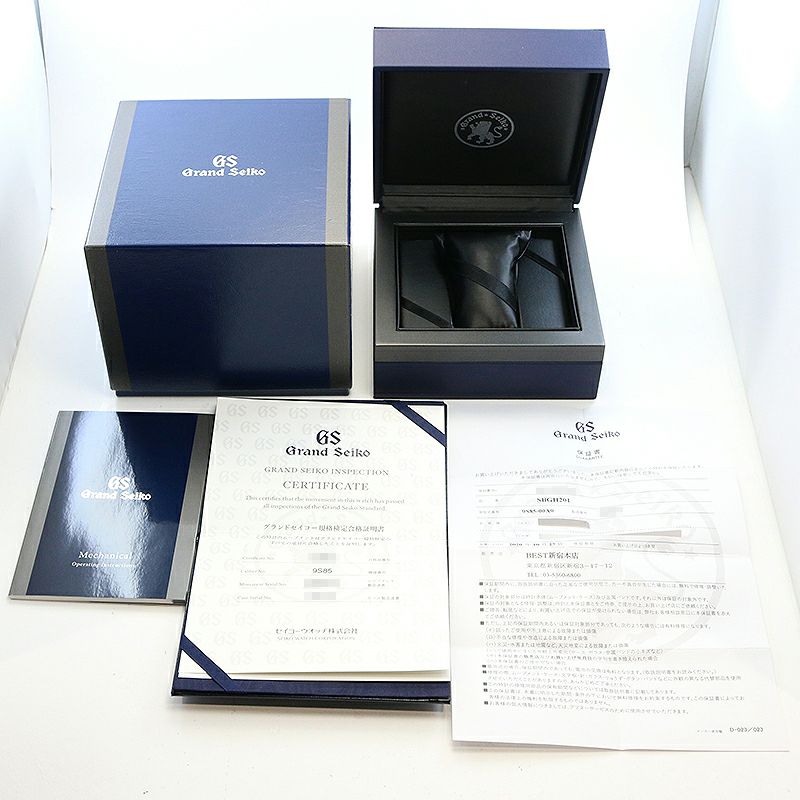 【中古】GRAND SEIKO HERITAGE COLLECTION MECHANICAL HIGH-BEAT MASTER SHOP LIMITED グランドセイコー ヘリテージコレクション メカニカルハイビート マスターショップ限定 SBGH201(9S85-00A0)