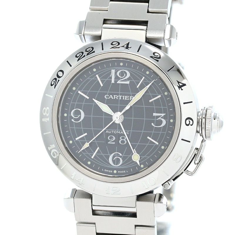 【中古】CARTIER PASHA C DE CARTIER MERIDIAN 35MM カルティエ パシャC ドゥ カルティエ メリディアン 35MM W31049M7