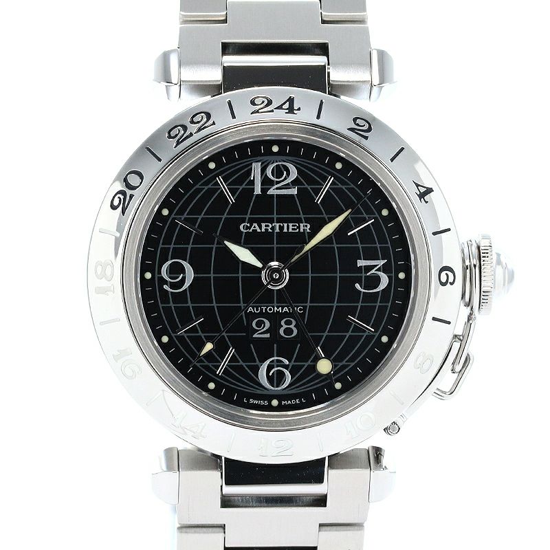 【中古】CARTIER PASHA C DE CARTIER MERIDIAN 35MM カルティエ パシャC ドゥ カルティエ メリディアン 35MM W31049M7