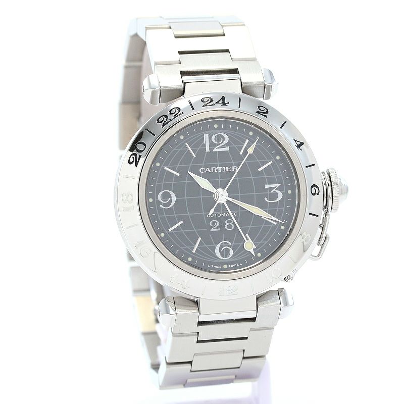 【中古】CARTIER PASHA C DE CARTIER MERIDIAN 35MM カルティエ パシャC ドゥ カルティエ メリディアン 35MM W31049M7