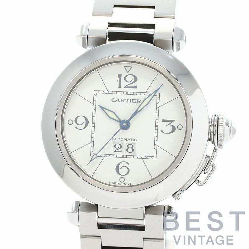 【中古】CARTIER PASHA C DE CARTIER 35MM BIG DATE カルティエ パシャC ドゥ カルティエ 35MM ビッグデイト W31055M7
