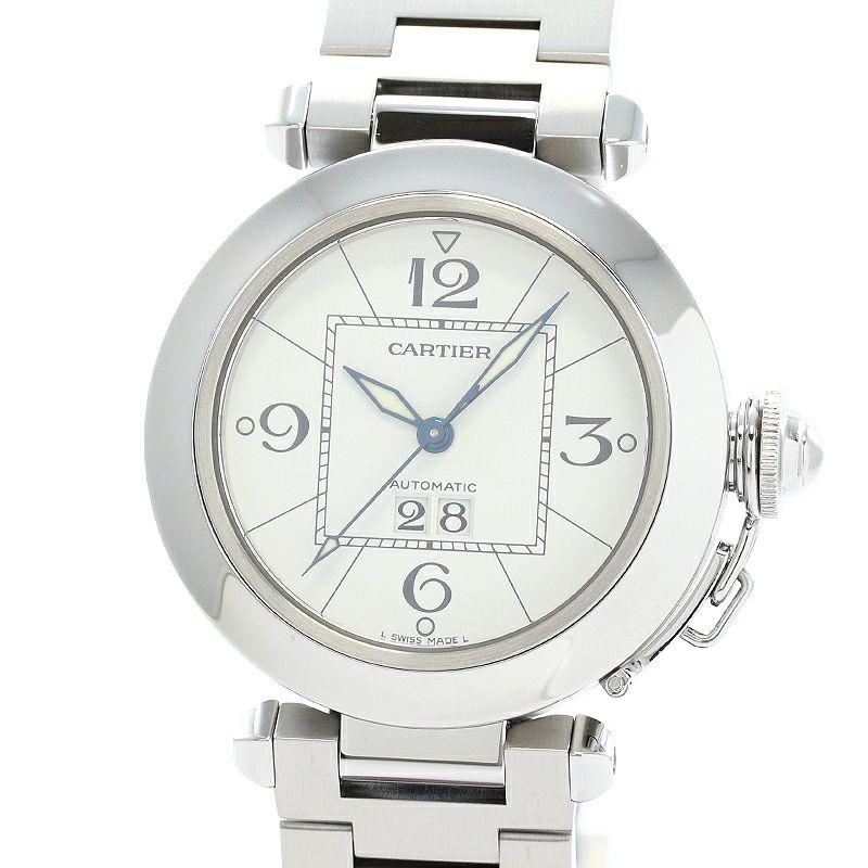 【中古】CARTIER PASHA C DE CARTIER 35MM BIG DATE カルティエ パシャC ドゥ カルティエ 35MM ビッグデイト W31055M7