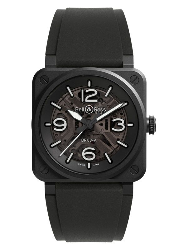 Bell ＆ Ross BR-03 SKELETON BLACK CERAMIC ベル＆ロス BR-03 スケルトン ブラック セラミック BR03A-BL-SKCE/SRB