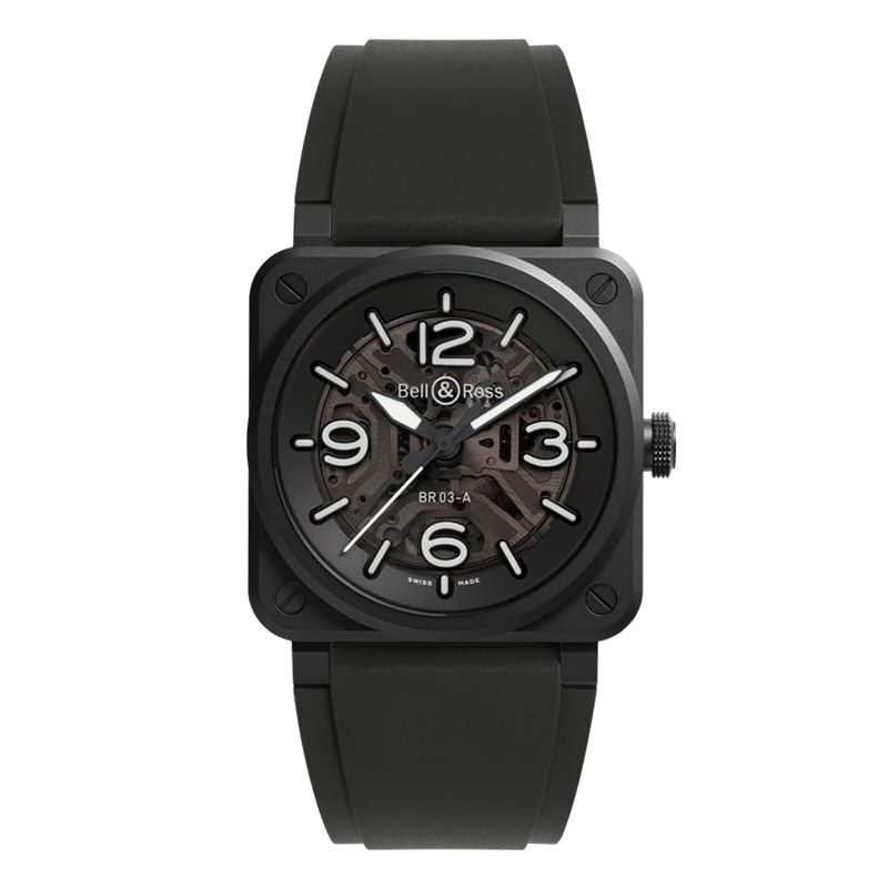 Bell ＆ Ross BR-03 SKELETON BLACK CERAMIC ベル＆ロス BR-03 スケルトン ブラック セラミック BR03A-BL-SKCE/SRB