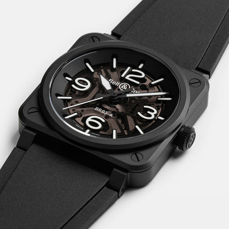Bell ＆ Ross BR-03 SKELETON BLACK CERAMIC ベル＆ロス BR-03 スケルトン ブラック セラミック BR03A-BL-SKCE/SRB