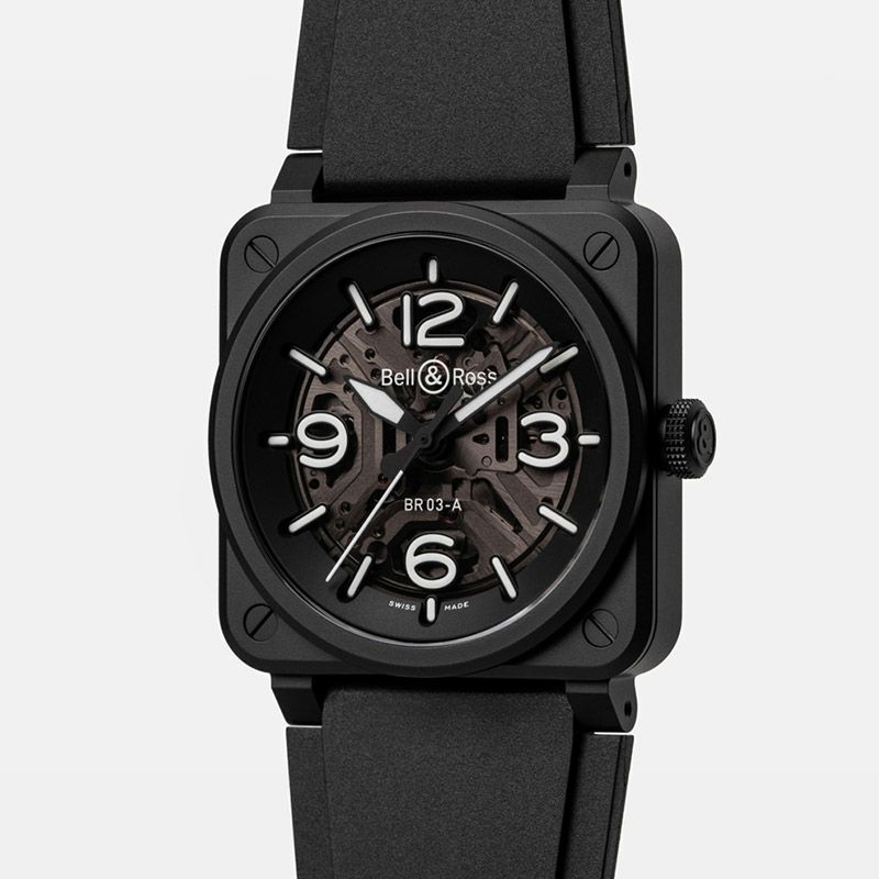 Bell & Ross BR-03 SKELETON BLACK CERAMIC ベル&ロス BR-03 Bell & Ross BR-03 SKELETON BLACK CERAMIC ベル&ロス BR-03