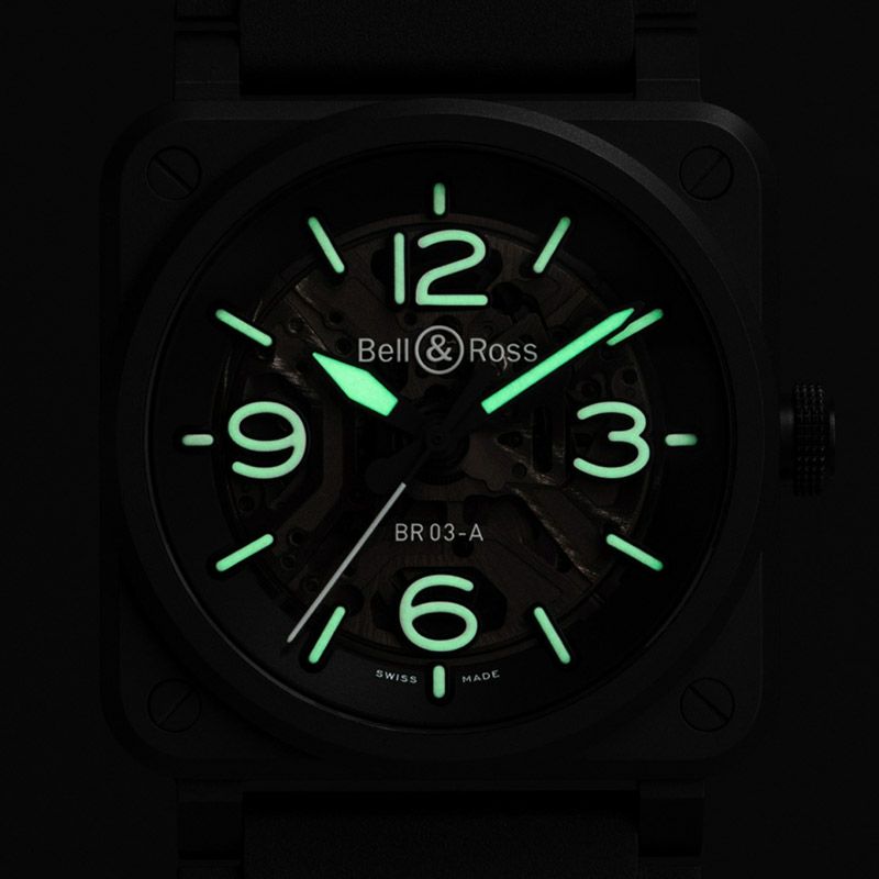 Bell ＆ Ross BR-03 SKELETON BLACK CERAMIC ベル＆ロス BR-03 スケルトン ブラック セラミック BR03A-BL-SKCE/SRB