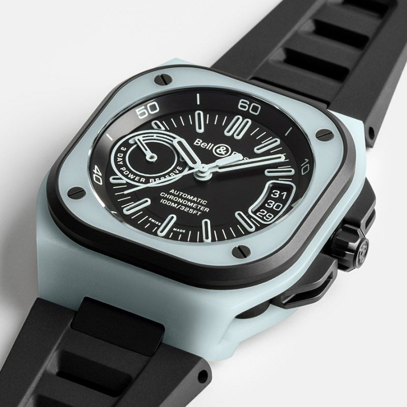 Bell ＆ Ross BR-X5 BLUE LUM ベル＆ロス BR-X5 ブルー ラム BRX5R-BLUM-TC/SRB