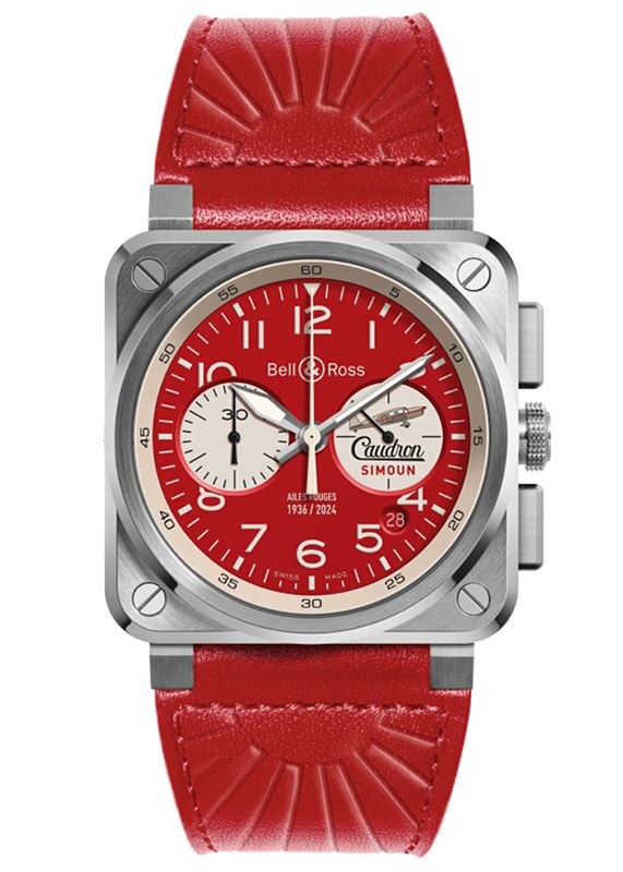 Bell ＆ Ross BR-03 CHRONO AILES ROUGES ベル＆ロス BR-03 クロノ エル ルージュ BR0394-AR-ST/SCA